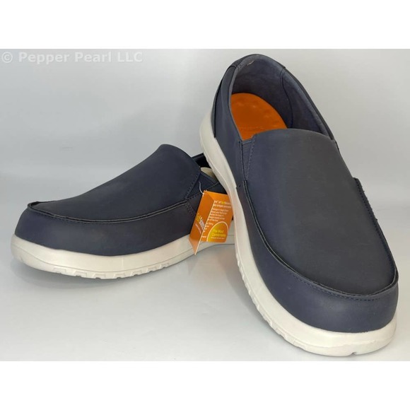 Navy Frisco Pro Oiled Nubuck Men's Size 13 Comfortable Casual Deck Boat Loafer - Picture 1 of 11